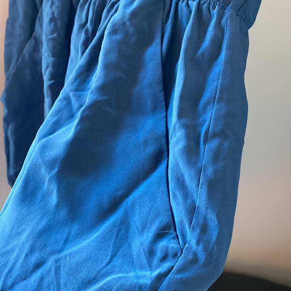 Babaton (Aritzia) Corbett Navy Blue Silk Romper/Jumpsuit, Size Medium - Picture 2 of 4